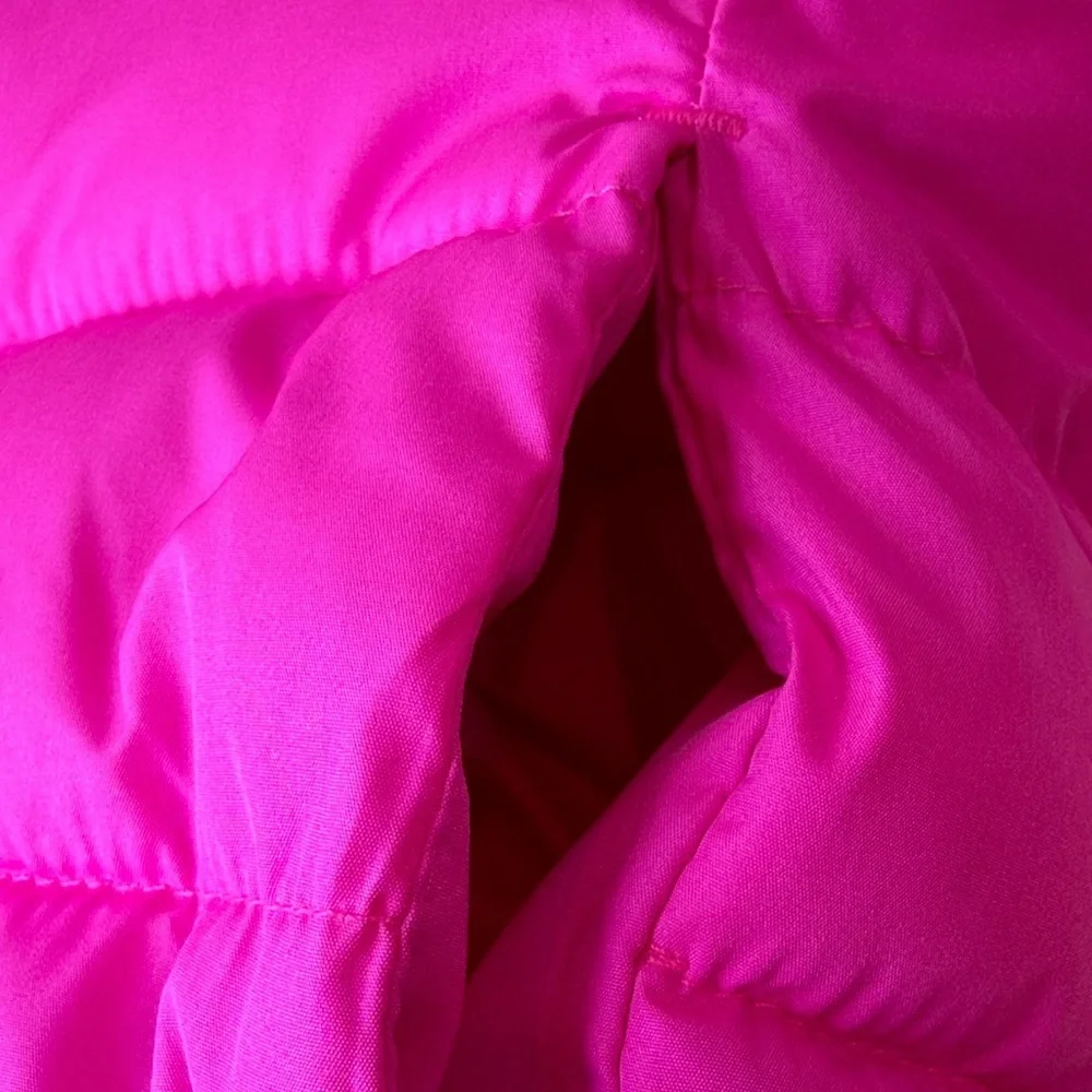 Place Hot Pink Kids Puffer Jacket with front pockets Zipper Girl’s M 7/8 NWOT